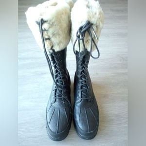 Ralph Lauren Tall Lamb Trim Men's Boots